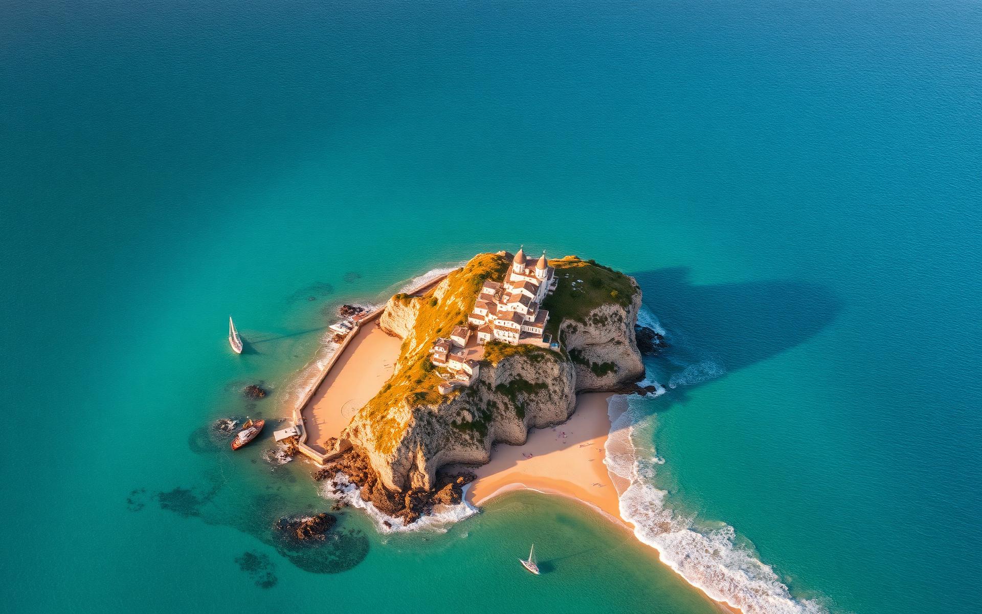 Littoral français vu du ciel